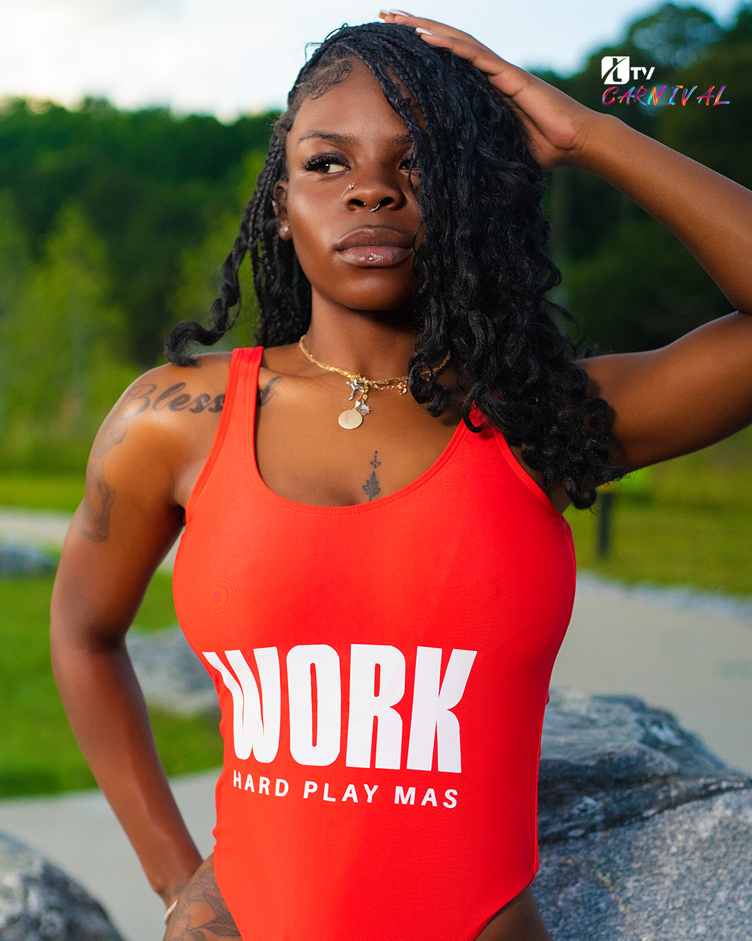 Work Hard Play Mas Scoop Swimsuit